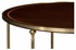 495926-SAD-BAS Jonathan Charles Curated Round Dark Santos & Brass Centre Table With Six Leg Base