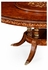 499010-70D-BRW Jonathan Charles 70" Burl & mother of pearl round 70 3/4" dining table