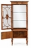 499320-LFT-BRW Jonathan Charles Duchess Burl & Mother Of Pearl Display Cabinet Left Opening