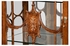 499320-LFT-BRW Jonathan Charles Duchess Burl & Mother Of Pearl Display Cabinet Left Opening