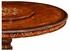 499321-59D-BRW Jonathan Charles Duchess 59" Burl & Mother Of Pearl 59" Round Dining Table (Lazy Susan)