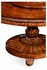 499321-59D-BRW Jonathan Charles Duchess 59" Burl & Mother Of Pearl 59" Round Dining Table (Lazy Susan)