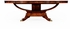 499339-96D-MAM-MOP Jonathan Charles Regency 96" Biedermeier Style Oval Dining Table With Fine Mop & Marquetry Inlay (For 8-10 Chairs)