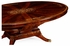 499339-96D-MAM-MOP Jonathan Charles Regency 96" Biedermeier Style Oval Dining Table With Fine Mop & Marquetry Inlay (For 8-10 Chairs)