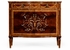 499341-MAM Jonathan Charles Regency Small Mahogany & Mother Of Pearl Side Cabinet