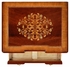 499488-MAM-MOP Jonathan Charles Regency Mahogany Bedside Chest With Mother Of Pearl & Marquetry