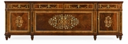 499489-MAM-MOP Jonathan Charles Regency Mahogany Entertainment Cabinet With Mother Of Pearl And Marquetry