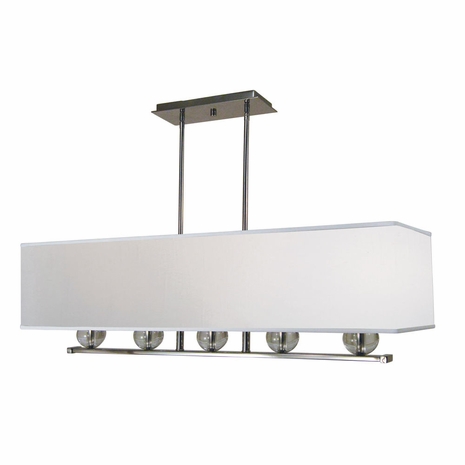 F-4995 Framburg 5-Light Polished Nickel Glamour Chandelier