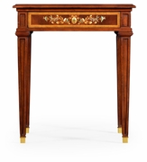 499506-MAM-MOP Jonathan Charles Regency Mahogany Side Table With Mother Of Pearl & Marquetry