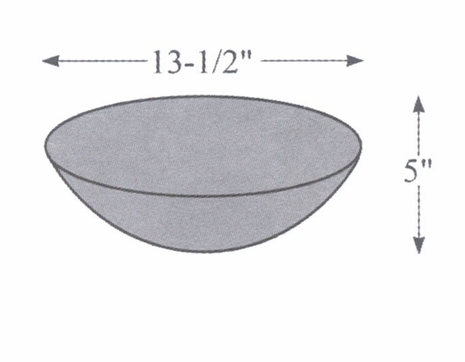 50 Hubbardton Forge Bowl Glass Shade