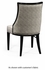 500019-SC-EDG-FCOM JC Modern Eclectic Dining Side Chair, Upholstered In Com