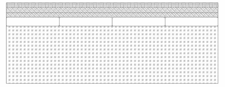 500068-CTR-R002-F501 JC Modern Tan Rattan Centre Sofa With Standard Outdoor Fabric