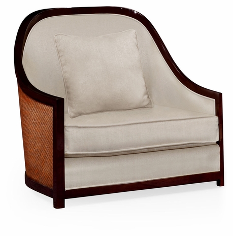 500078-44L-SKL-F001 JC Modern 44" Armchair In Eucalyptus Upholstery