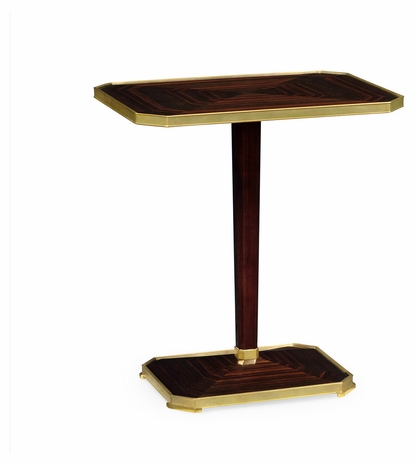 500105-EBA Jonathan Charles Rectangular Macassar Ebony Side Table