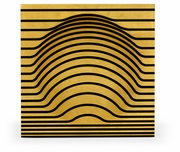 500164-SWB Jonathan Charles Fine Furniture JC Modern - Op Art Op Art Bright Satinwood Cube