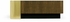 500178-WAT Jonathan Charles Rounded Square Autumn Walnut, Brass & Marble Puzzle Coffee Table