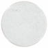 500182-STS-M025 Jonathan Charles Round Stainless Steel End Table with Honed White Carrara Marble Top
