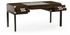 500184-SAD Jonathan Charles Campaign Style Dark Santos Rosewood Desk