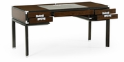 500184-SAD Jonathan Charles Campaign Style Dark Santos Rosewood Desk