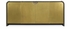 500193-ENO-M025 Jonathan Charles Curved Ebonised Oak & Brass Sideboard with White Calacatta Marble Top