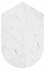 500207-M025 Jonathan Charles Contemporary White Calacatta Marble & Brass Sofa Table