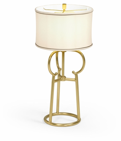 500228-BSG Jonathan Charles Contemporary Antique Satin Gold Brass Table Lamp