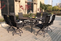 501210-7ch-Collection Darlee Victoria Counter Bar Stool and 60 Square Table Collection
