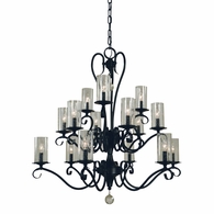 F-5027 Framburg 15-Light Ilsa Dining Chandelier