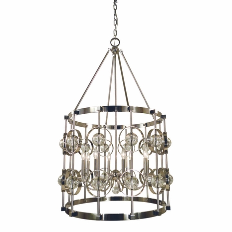 F-5037 Framburg 8-Light Ephemeris Foyer Chandelier