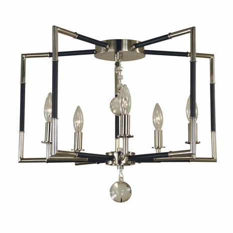 F-5040 Framburg 5-Light Felicity Flush Mount/Semi Flush Mount