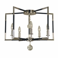 F-5040 Framburg 5-Light Felicity Flush Mount/Semi Flush Mount