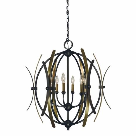 F-5055 Framburg 6-Light Monique Dining Chandelier