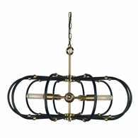 F-5105 Framburg 5-Light Pulsar Dining Chandelier