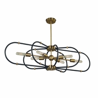 F-5106 Framburg 6-Light Pulsar Dining Chandelier