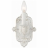 5111-AW Crystorama Paris Market 1 Light Antique White Sconce