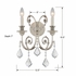 5112-OS-CL-MWP Crystorama Regis 2 Light Hand Cut Crystal Olde Silver Sconce