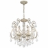 5115-OS-CL-S Crystorama Regis 6 Light Swarovski Strass Crystal Olde Silver Chandelier