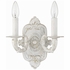 5122-AW Crystorama Paris Market 2 Light Antique White Sconce