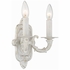 5122-AW Crystorama Paris Market 2 Light Antique White Sconce