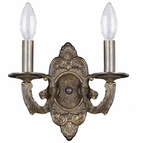 5122-VB Crystorama Paris Market 2 Light Venetian Bronze Sconce