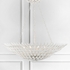 519-MT Crystorama Broche 8 Light Matte White Chandelier