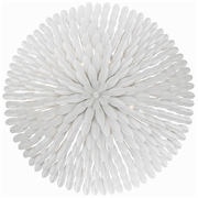 519-MT Crystorama Broche 8 Light Matte White Chandelier