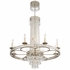 5268-OS-CL-MWP Crystorama Mercer 12 Light Hand Cut Crystal Olde Silver Chandelier