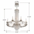 5268-OS-CL-MWP Crystorama Mercer 12 Light Hand Cut Crystal Olde Silver Chandelier