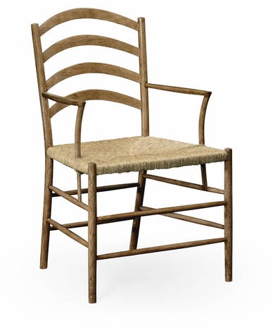 530003-AC-WAO Jonathan Charles Fine Furniture William Yeoward Collected - Country House Chic Glendurgan Washed Oak Armchair