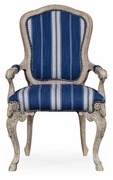 530096-GYO Jonathan Charles Fine Furniture William Yeoward Collected - Country House Chic Tarporley Grey Oak Armchair