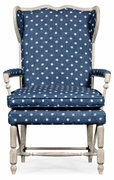 530107-GYO Jonathan Charles Fine Furniture William Yeoward Collected - Country House Chic Montbard Grey Oak Chair