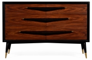 530135-SAW Jonathan Charles Fine Furniture William Yeoward Collected - Urban Cool Kenosha Dark Santos Chest Of Drawers