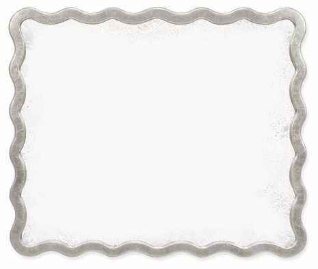 530189-PAS Jonathan Charles Fine Furniture William Yeoward Collected - Urban Cool Keste Rectangular Silver Mirror