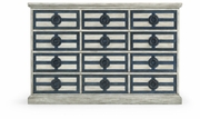 530229-PWG Jonathan Charles Midmoor White Grey Chest of Drawers